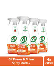 Cif Power Shine Mutfak 750 Ml x 4 Adet